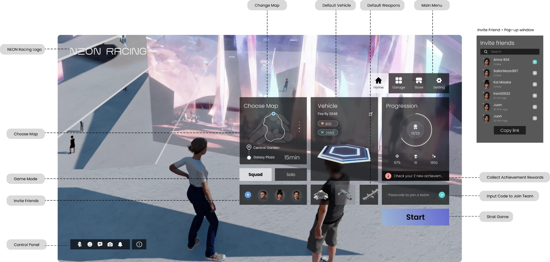 Holographic Menus