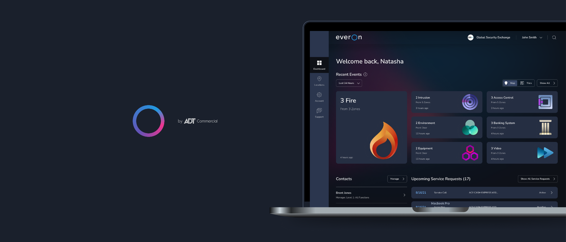 Everon dashboard hero