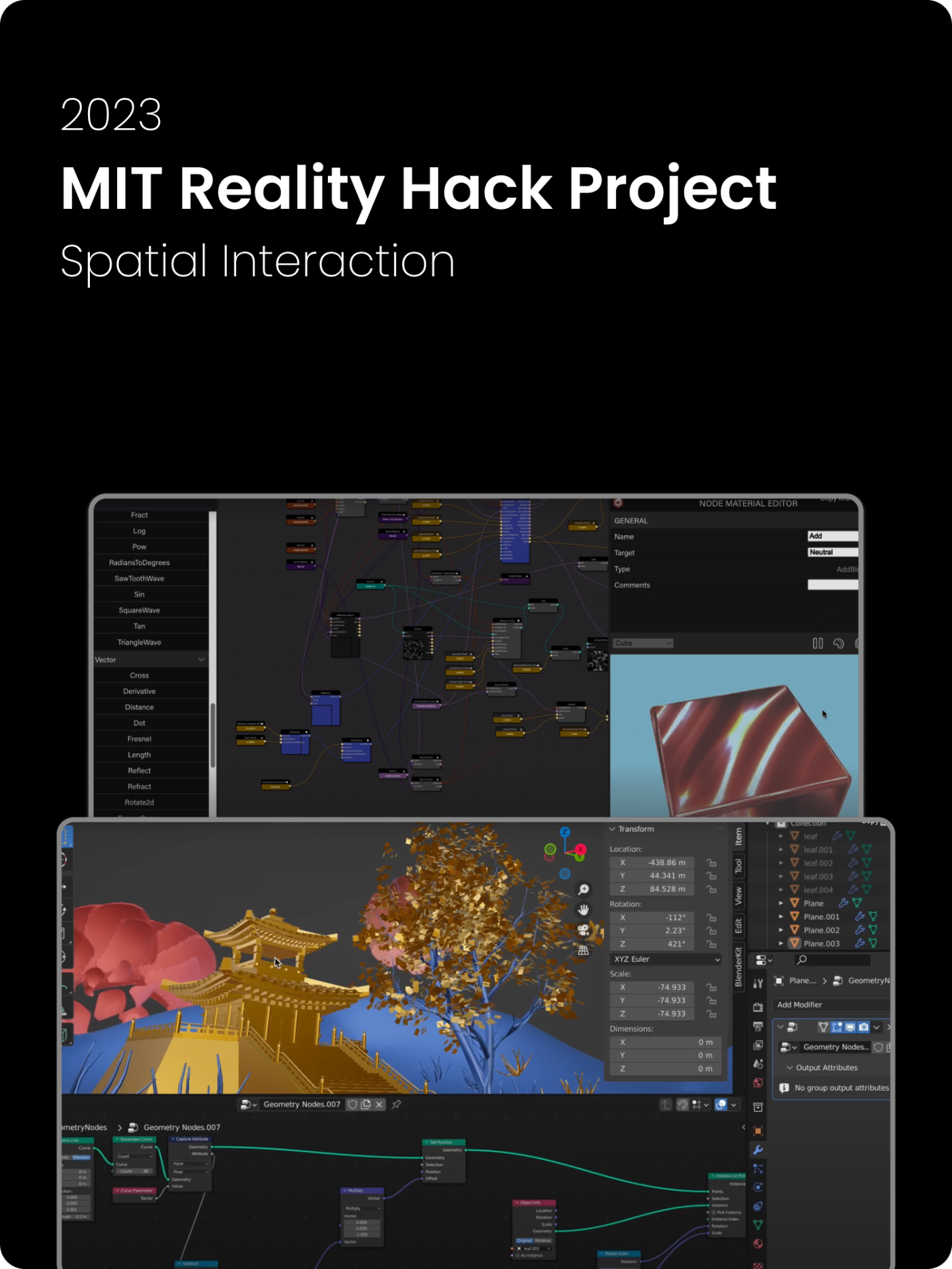 2023 — MIT Reality Hack Project, Spatial Interaction