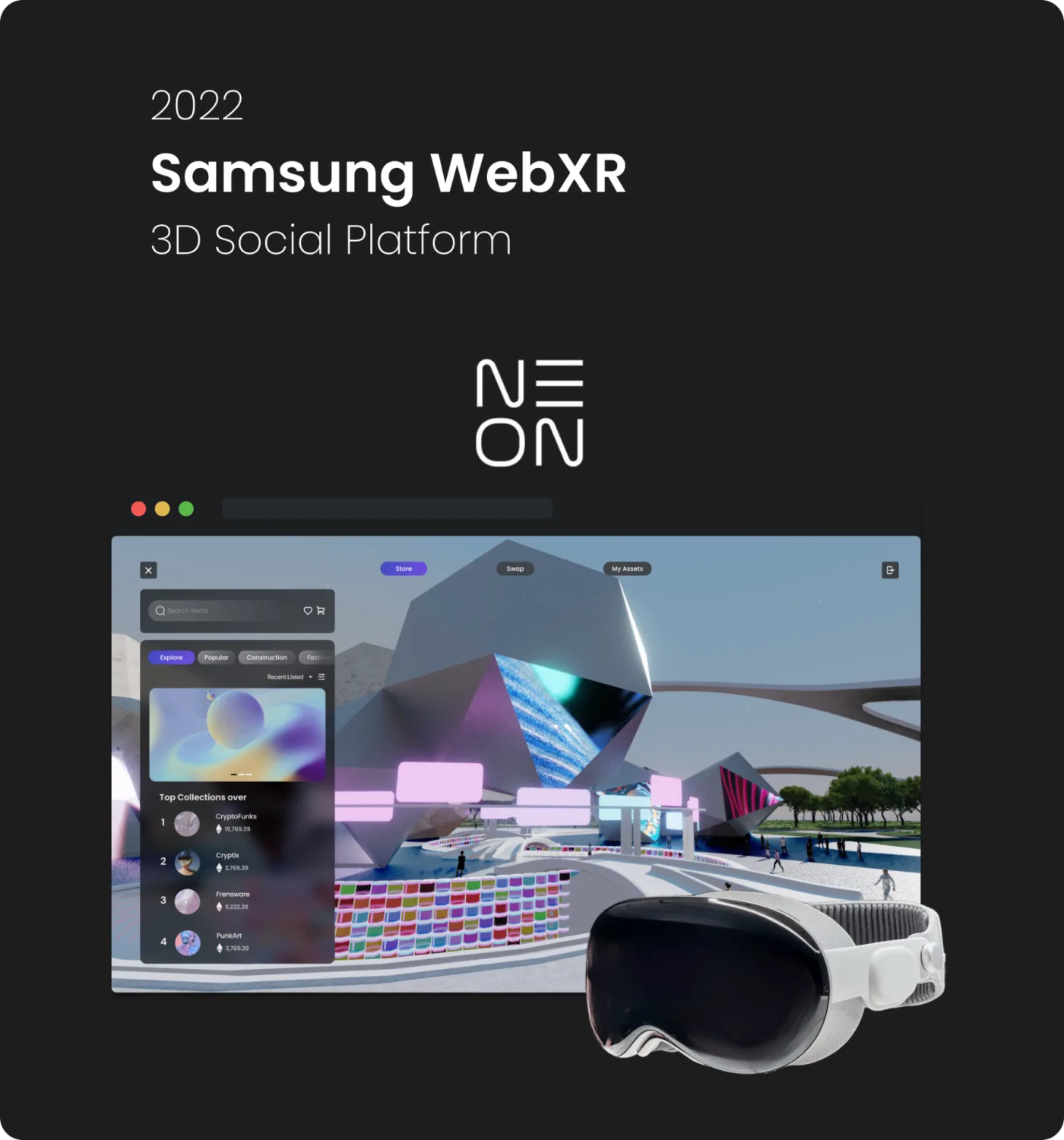 2022 — Samsung WebXR, 3D Social Platform